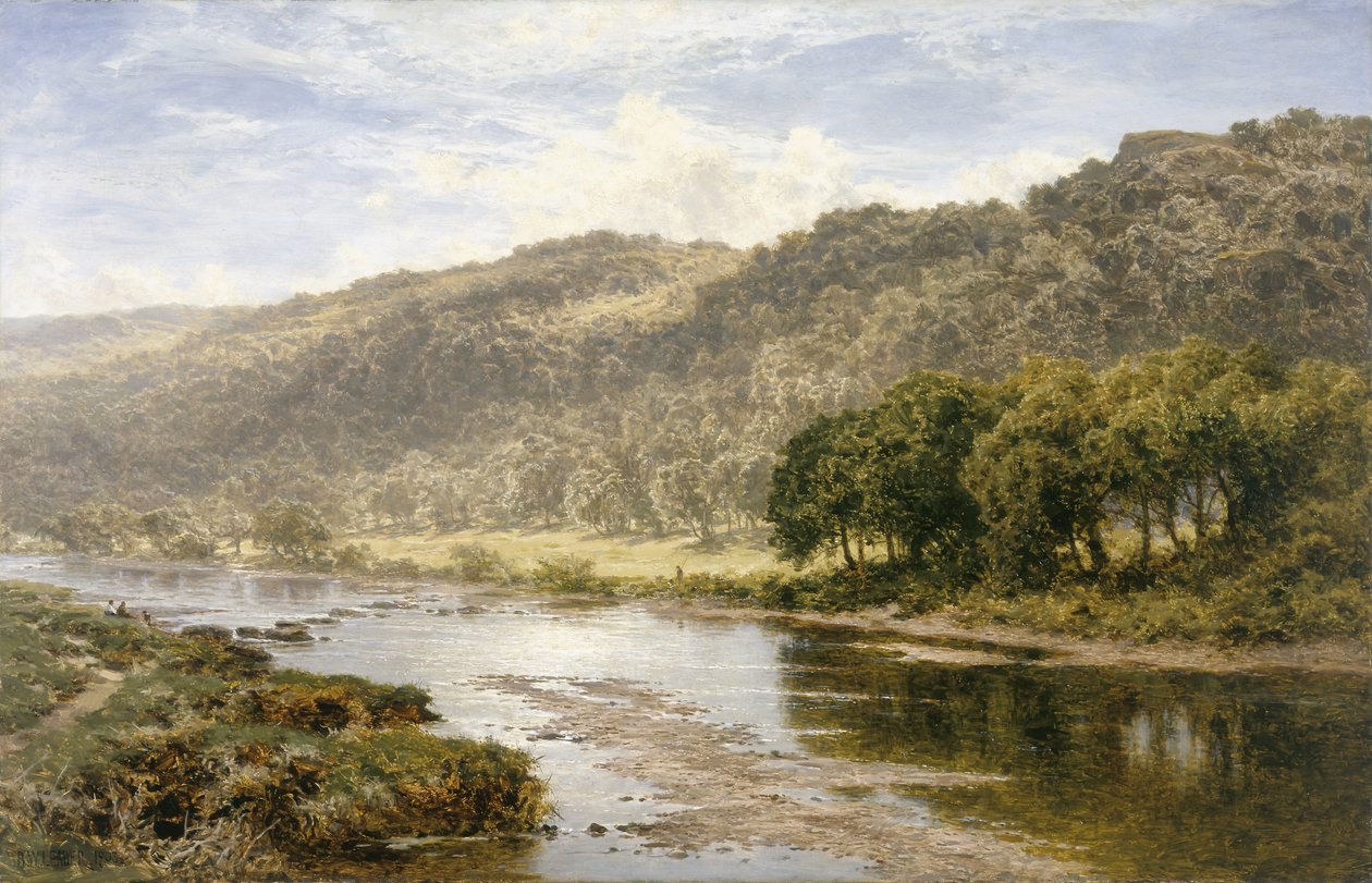 Sur le Llugwy en dessous de Capel Curig - Benjamin Williams Leader