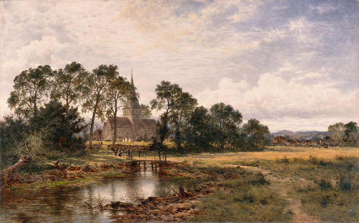 Église de Shere, Surrey - Benjamin Williams Leader