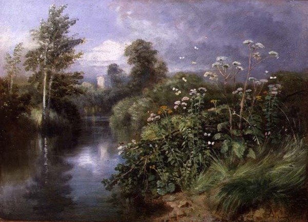 Les rives de la rivière - Benjamin Williams Leader