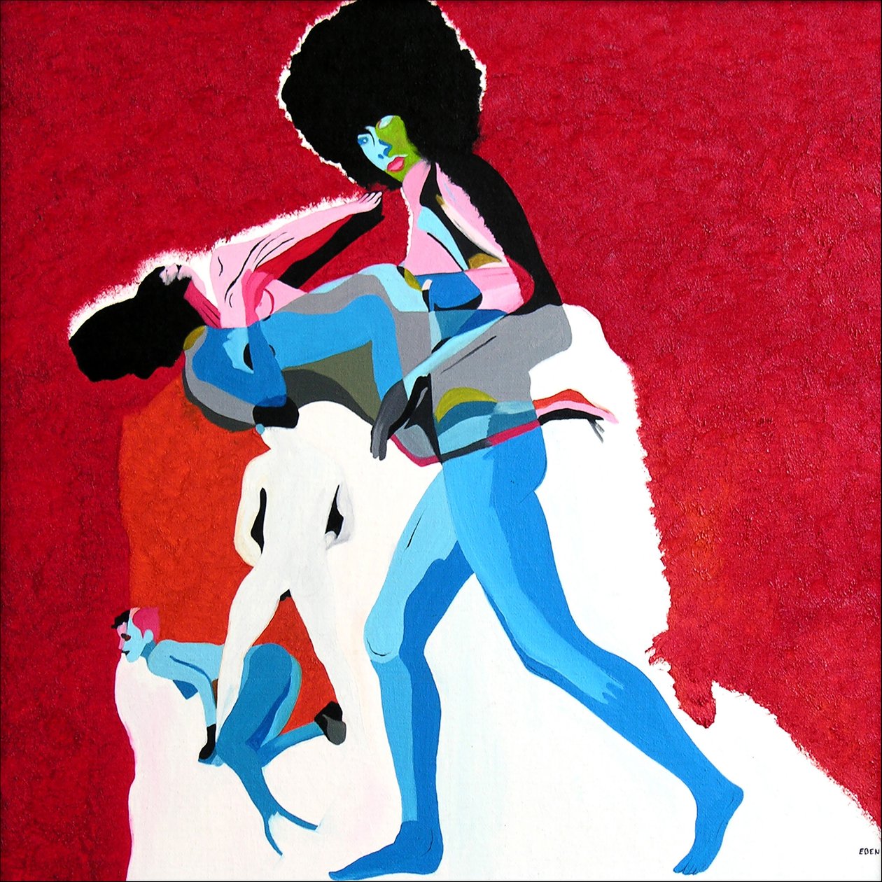 Photographes américains 8, 2000 (huile sur toile) - Benoit Erwann Boucherot