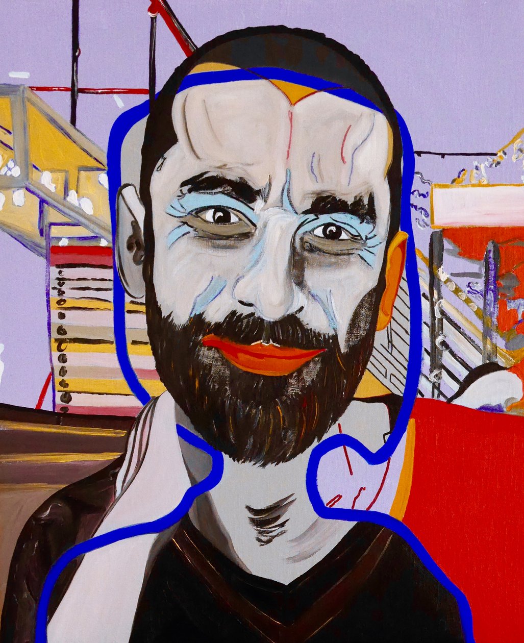 La Nef des fous : Jonathan, 2020 (oil on canvas) - Benoit Erwann Boucherot
