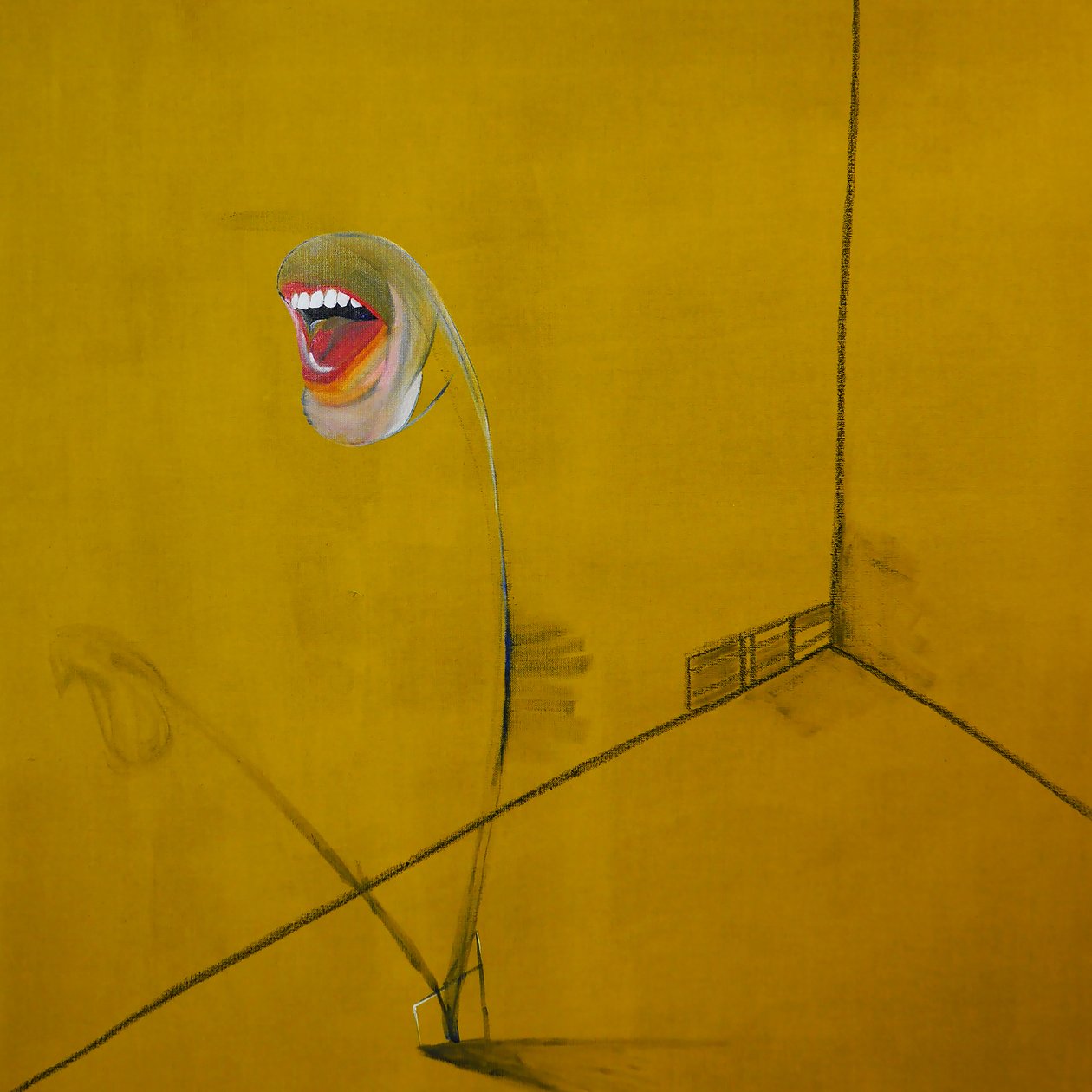 La colère, panneau 2, 2016 (oil and acrylic on canvas) - Benoit Erwann Boucherot