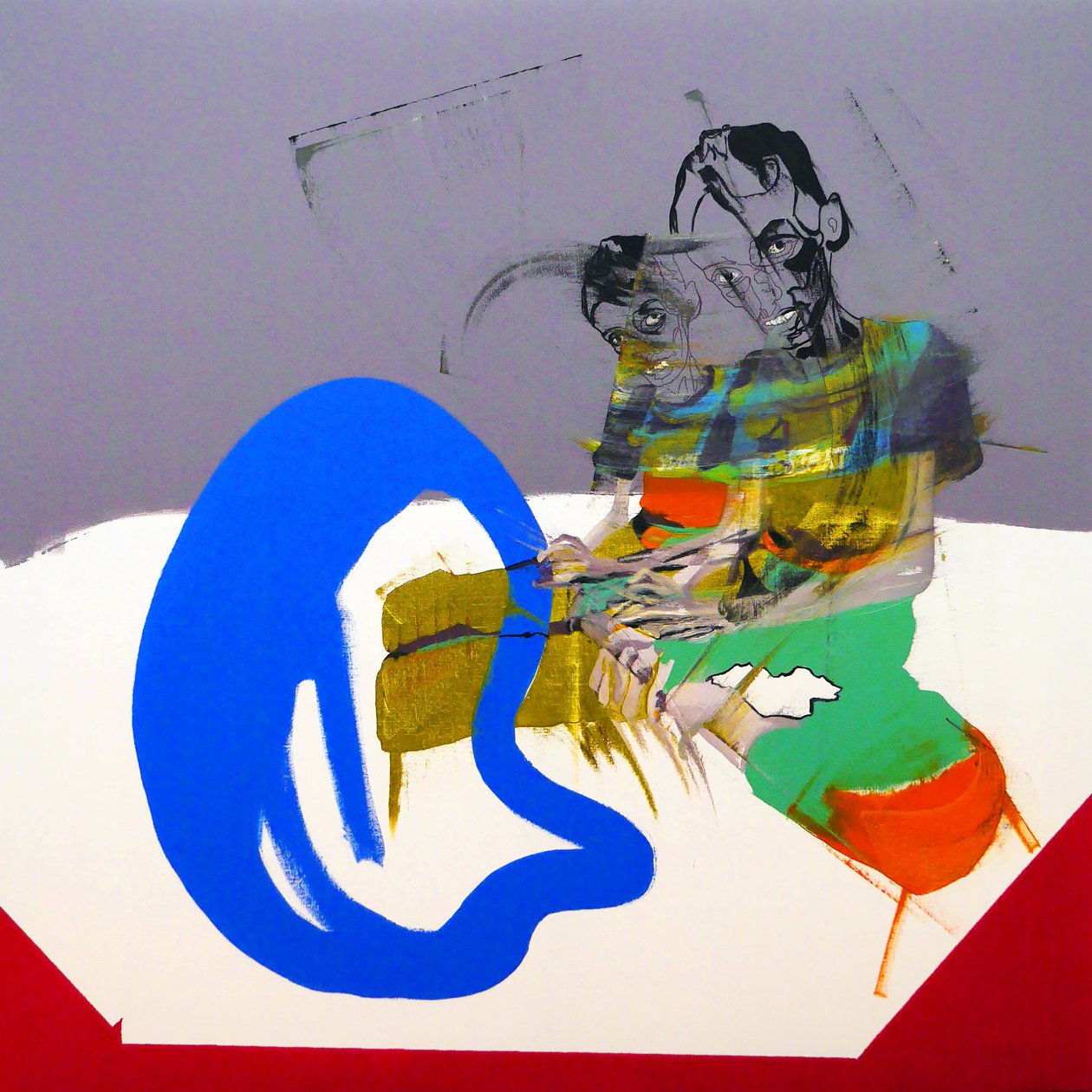 La honte, 2017 (huile et acrylique sur toile) - Benoit Erwann Boucherot