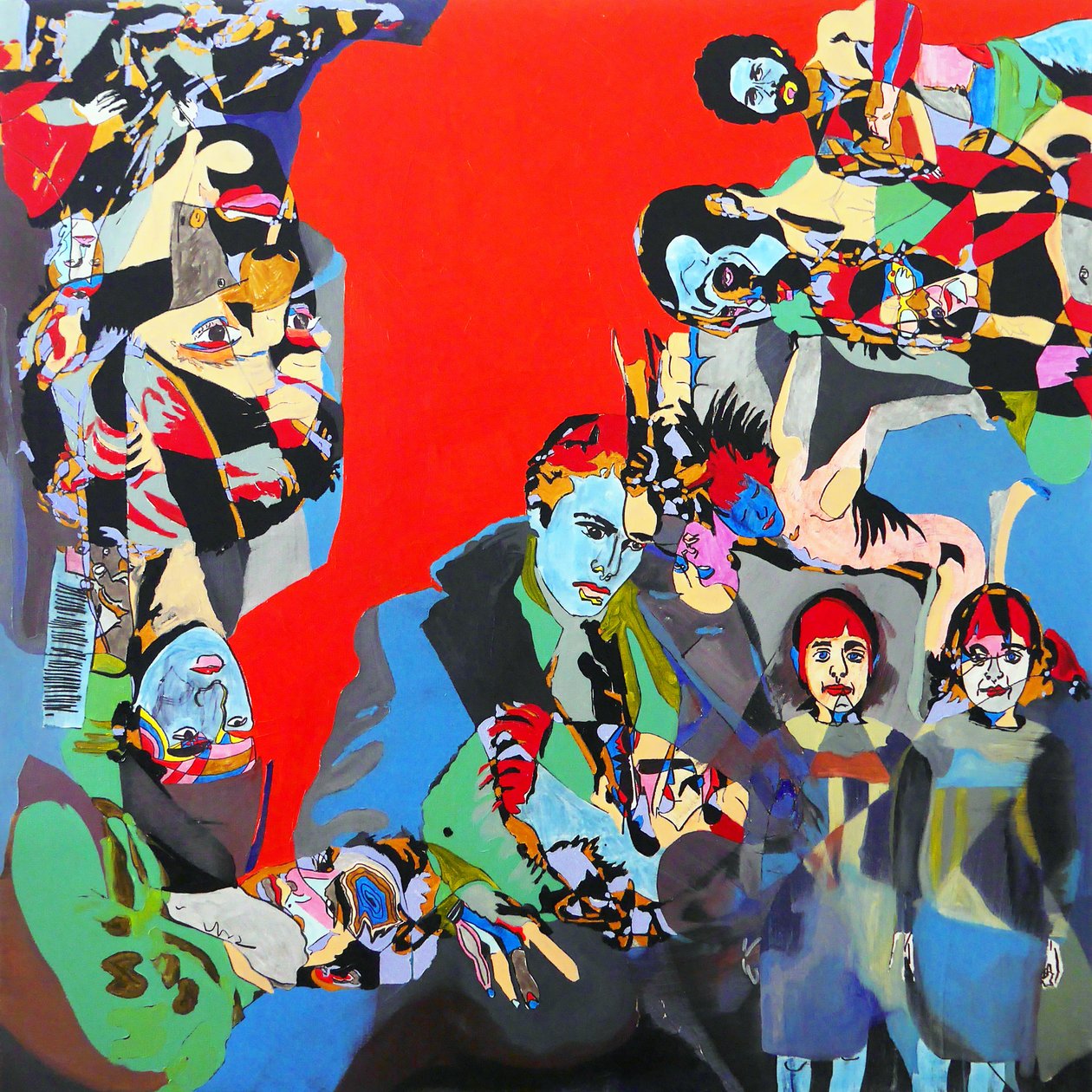 Marlon, Steve, Diane et les autres, 2017 (huile et acrylique sur toile) - Benoit Erwann Boucherot