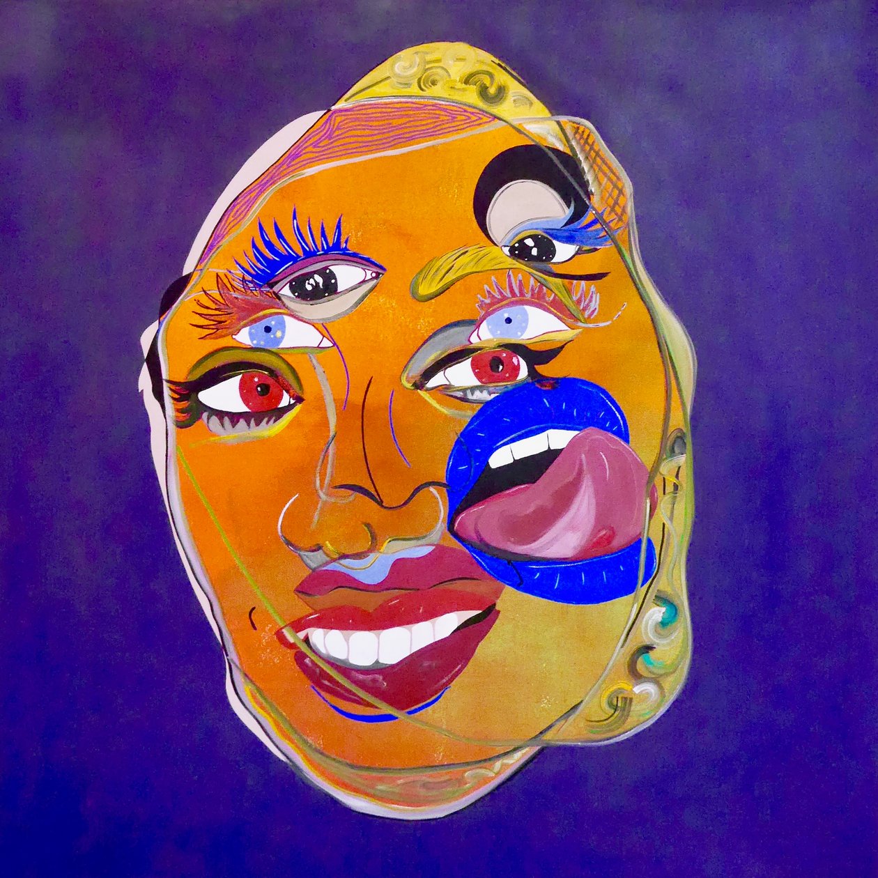 Mythe 10, 2021 (huile et acrylique sur toile) - Benoit Erwann Boucherot