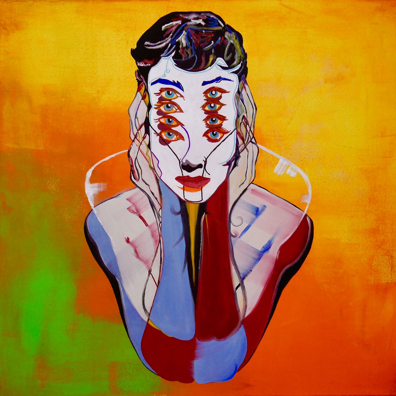 Mythe 11, 2021 (huile et acrylique sur toile) - Benoit Erwann Boucherot