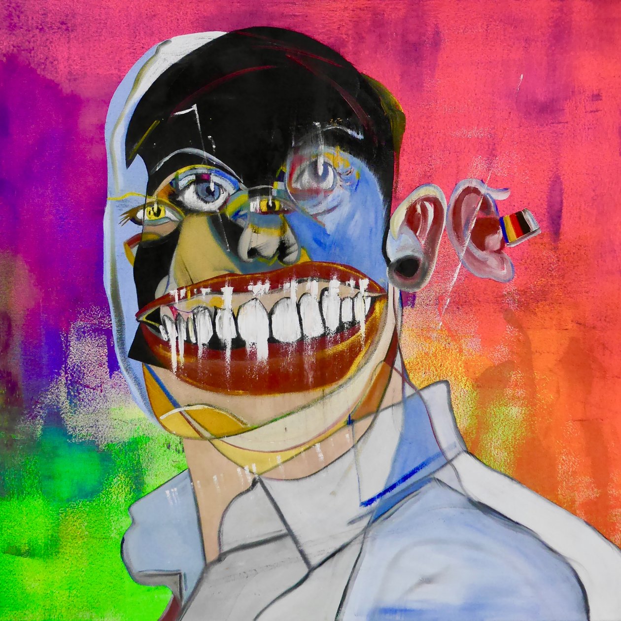 Mythe 8, 2021 (huile et acrylique sur toile) - Benoit Erwann Boucherot
