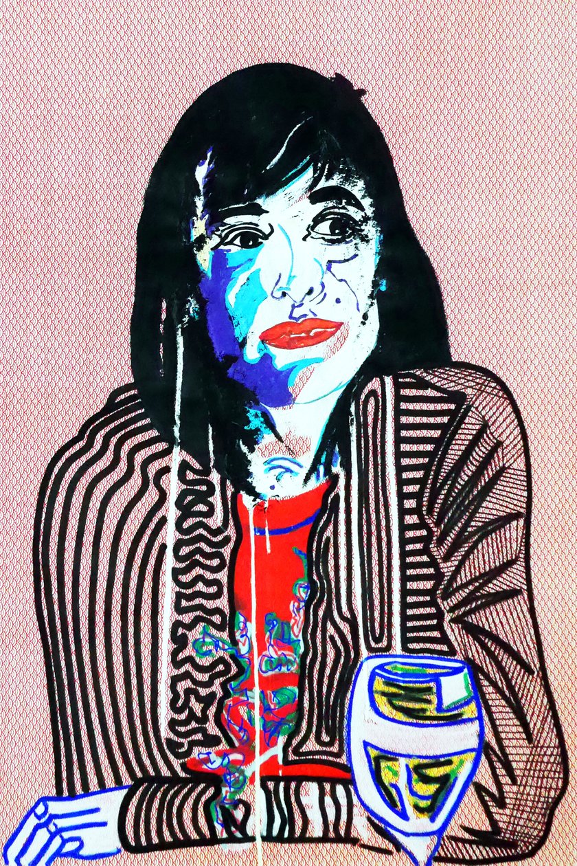 Passager 9, 2020 (acrylique sur papier japonais sérigraphié) - Benoit Erwann Boucherot