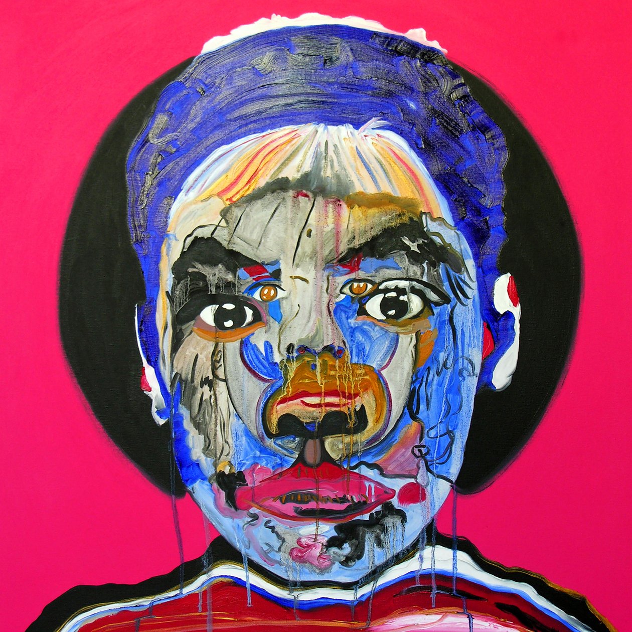 Surportrait : Andy Warhol  Romaric, 2005 (huile sur toile) - Benoit Erwann Boucherot