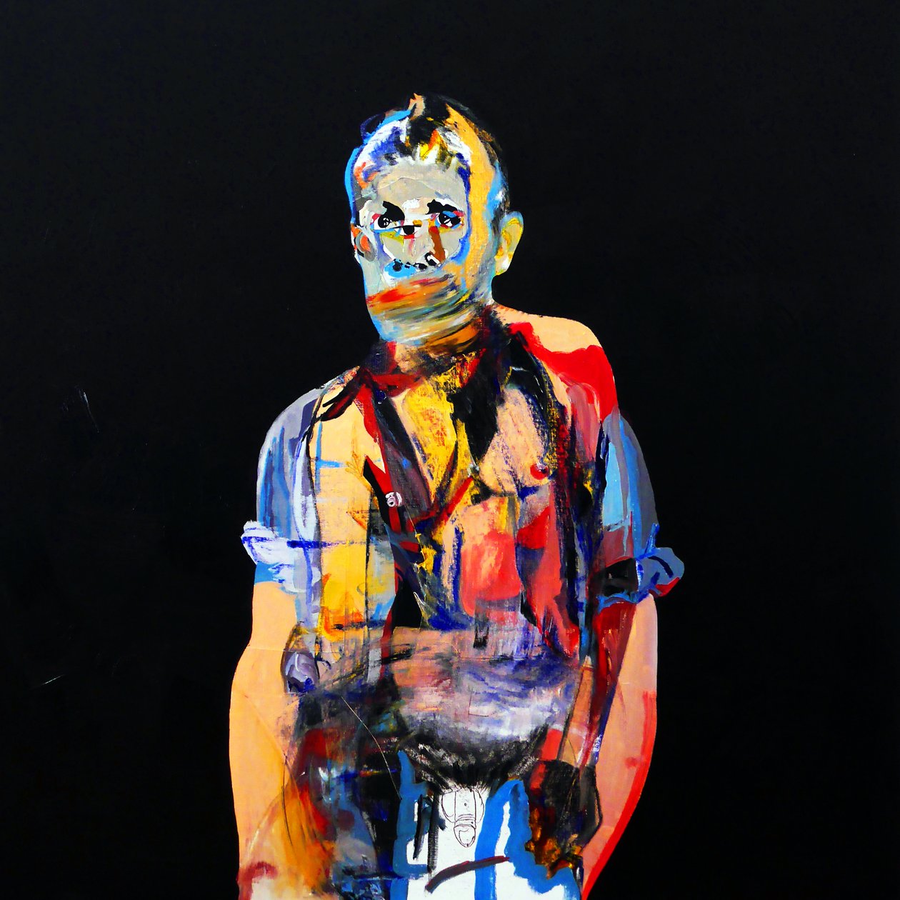 Surportrait : Jean Genet, 2017 (huile sur toile) - Benoit Erwann Boucherot