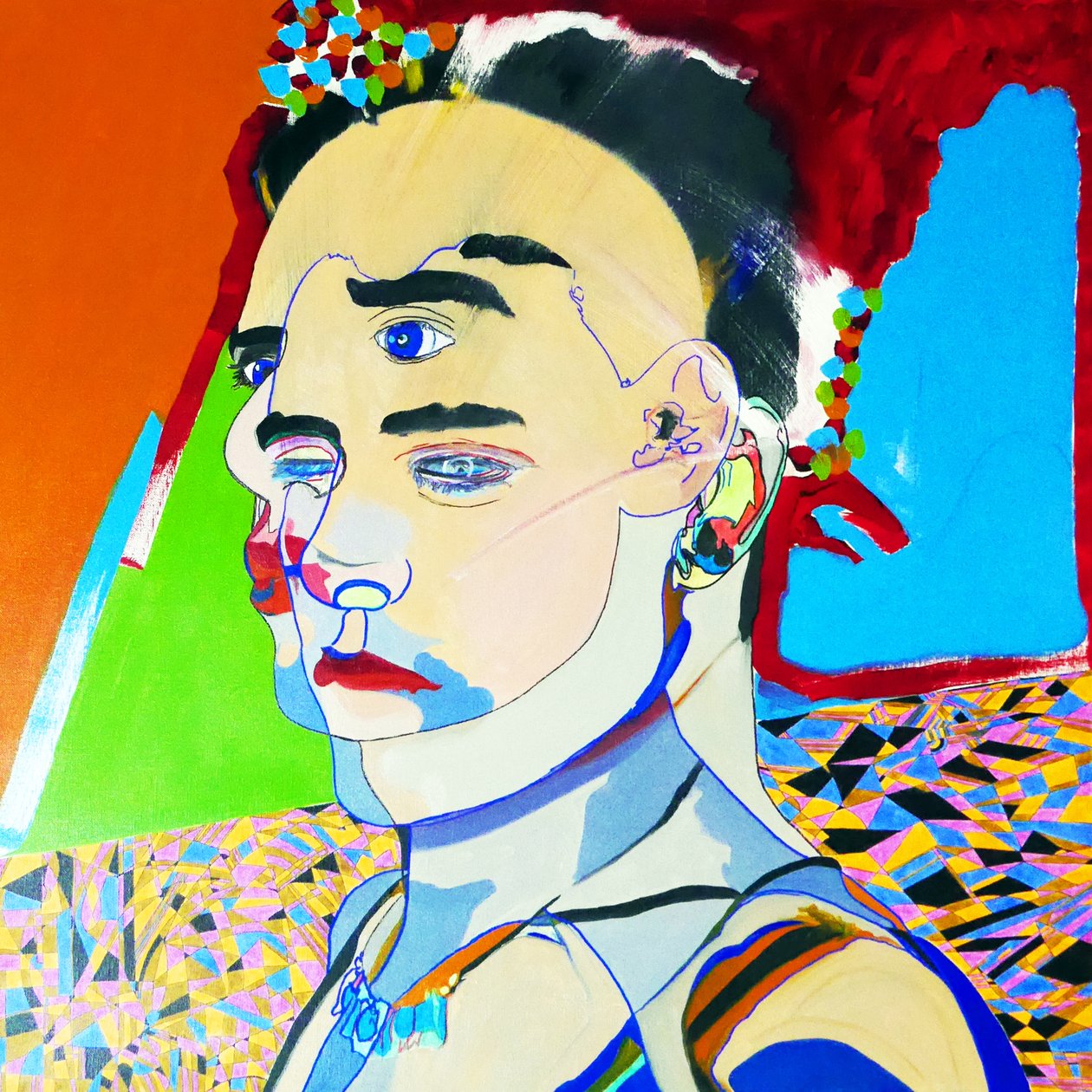 Surportrait : Juan Pablo Salazar perez, 2017 (oil on canvas) - Benoit Erwann Boucherot