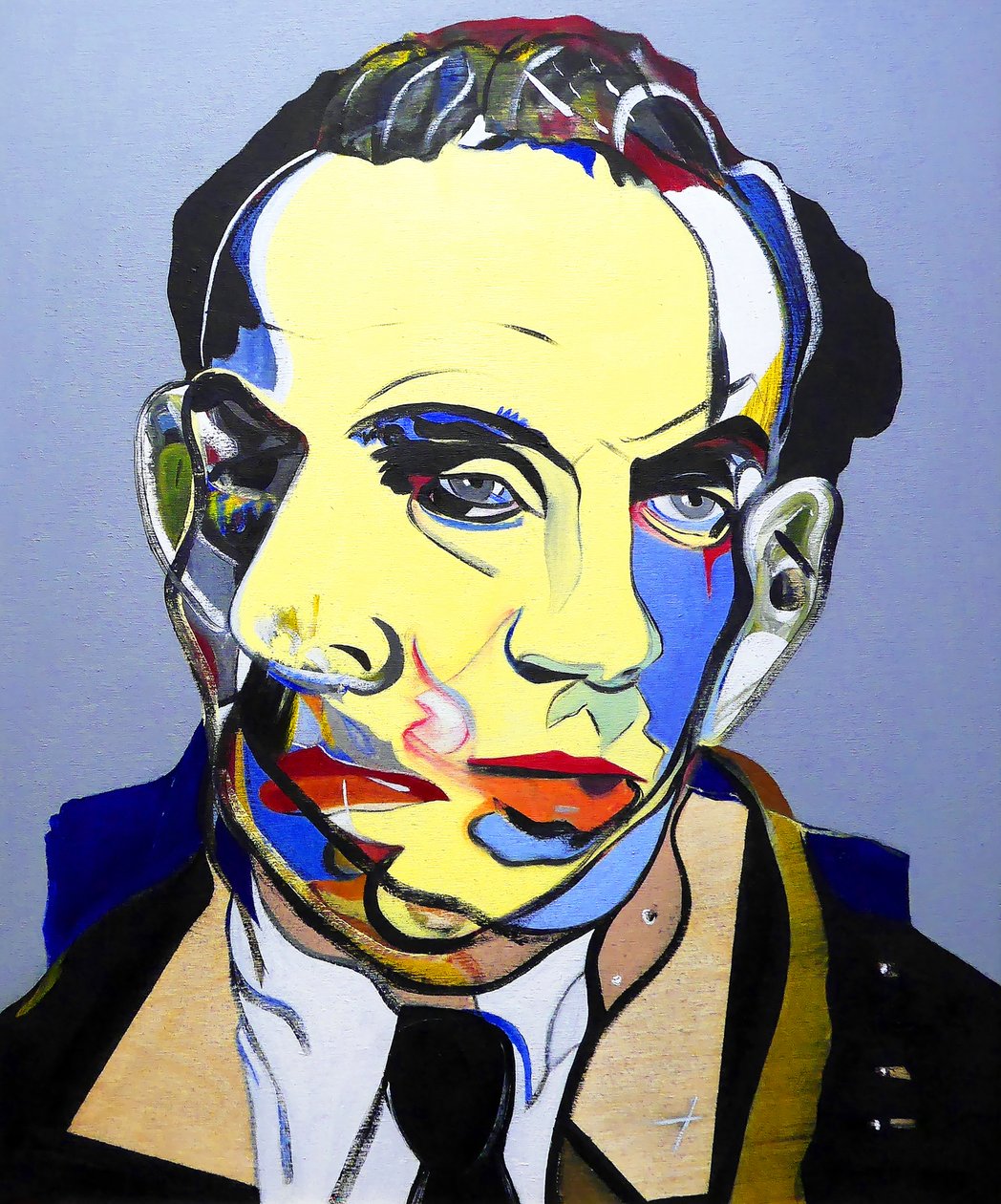 Surportrait : Louis-Ferdinand Céline, 2023 (huile sur panneau de bois) - Benoit Erwann Boucherot