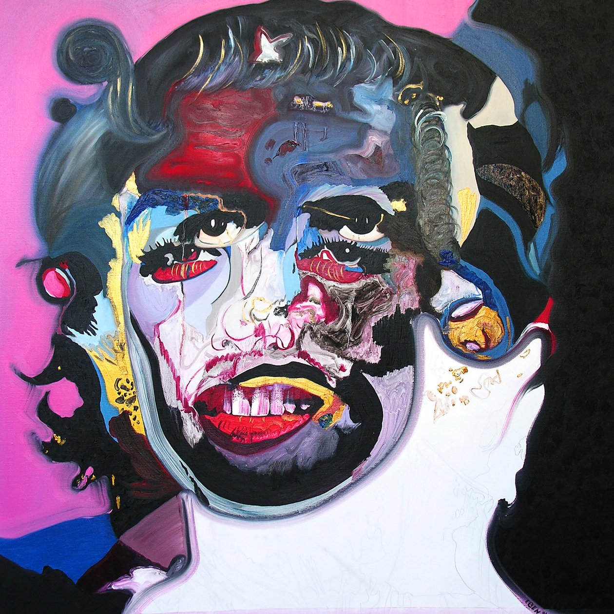 Surportrait : Marilyn Monroe  Che Guevara, 2003 (huile sur toile) - Benoit Erwann Boucherot