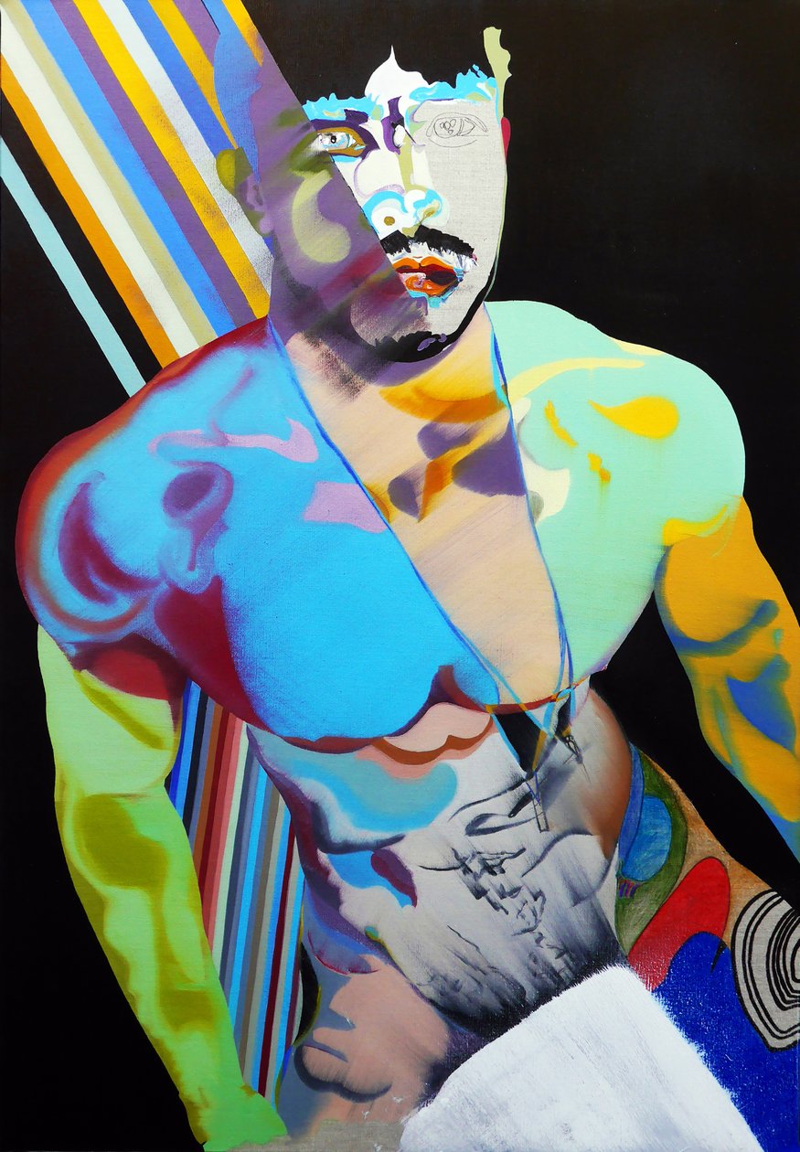 Surportrait : Thésée, acte 3, 2020 (oil on canvas) - Benoit Erwann Boucherot