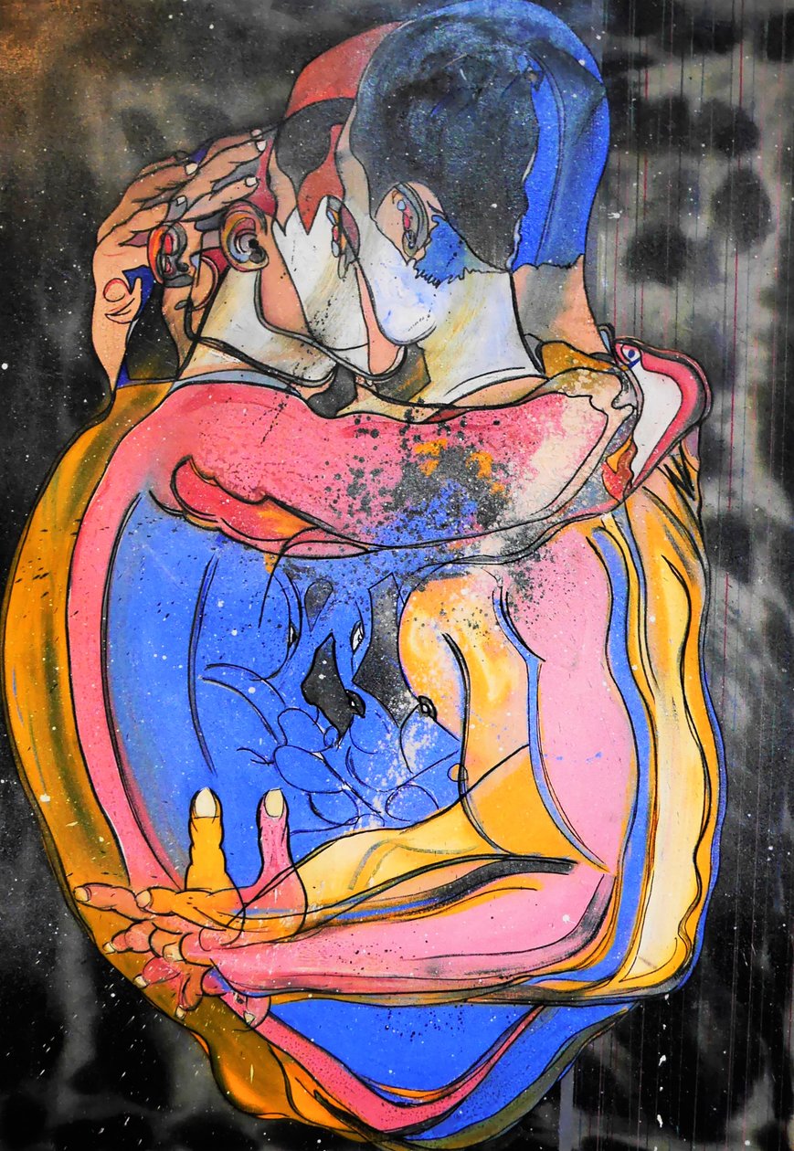 Les bons garçons, 2021 (huile et acrylique sur toile) - Benoit Erwann Boucherot