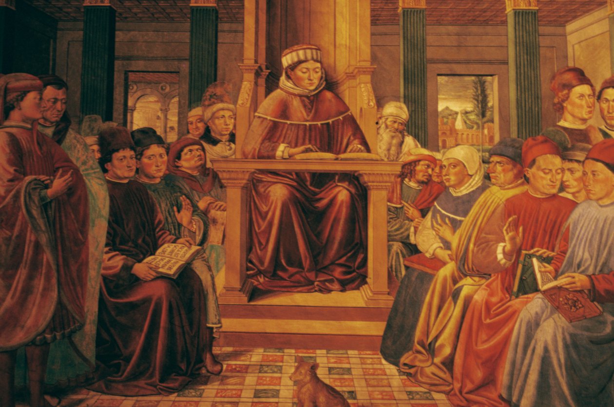 Augustin enseignant la rhétorique à Rome - Benozzo di Lese di Sandro Gozzoli