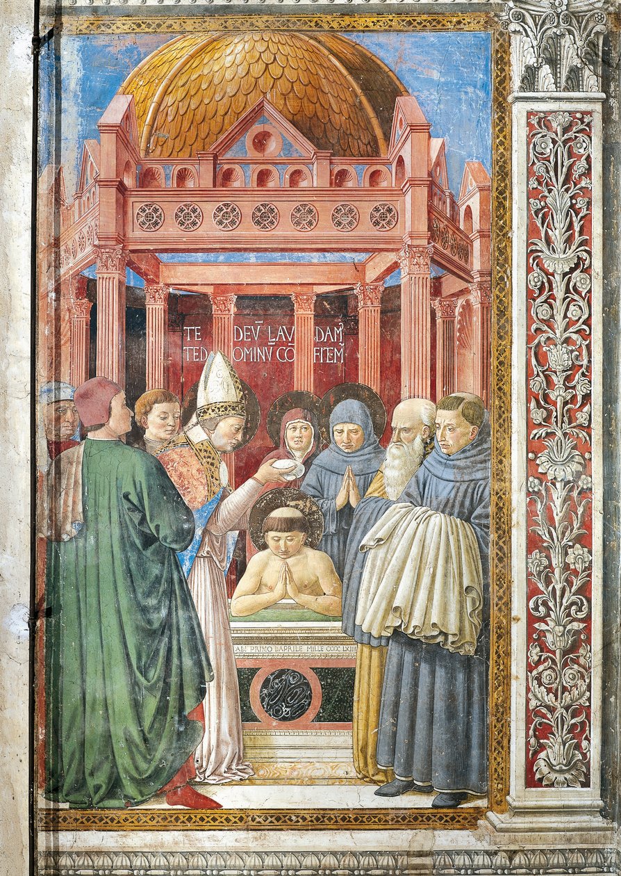Baptême de Saint Augustin (détail) - Benozzo di Lese di Sandro Gozzoli