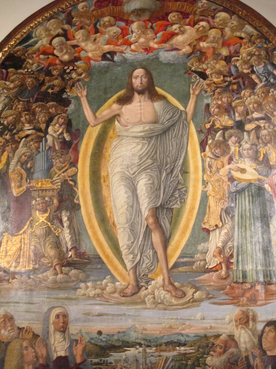 accueil de jean, ascension de jésus 02 - Benvenuto di Giovanni