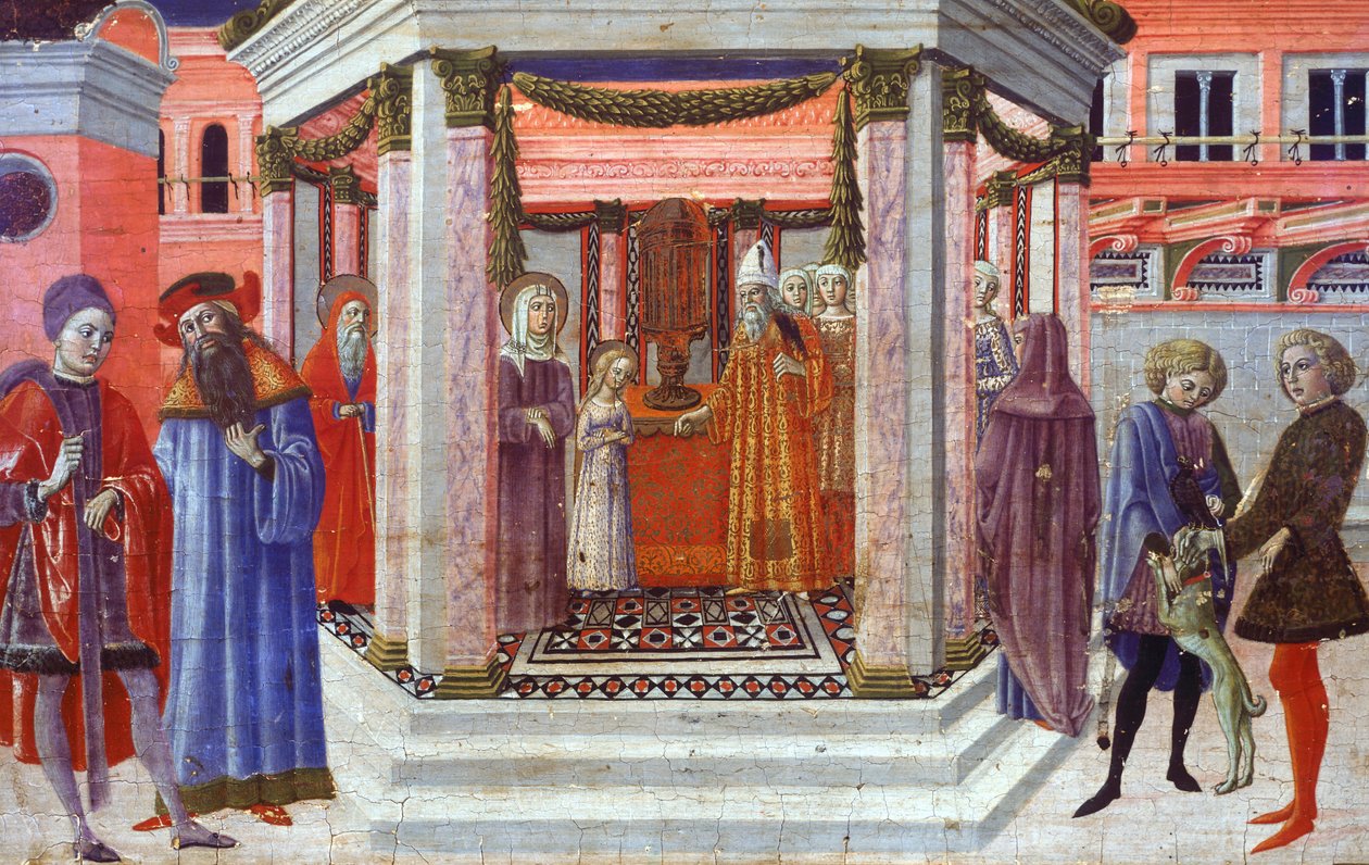 Présentation de Marie au Temple (détail) - Benvenuto di Giovanni