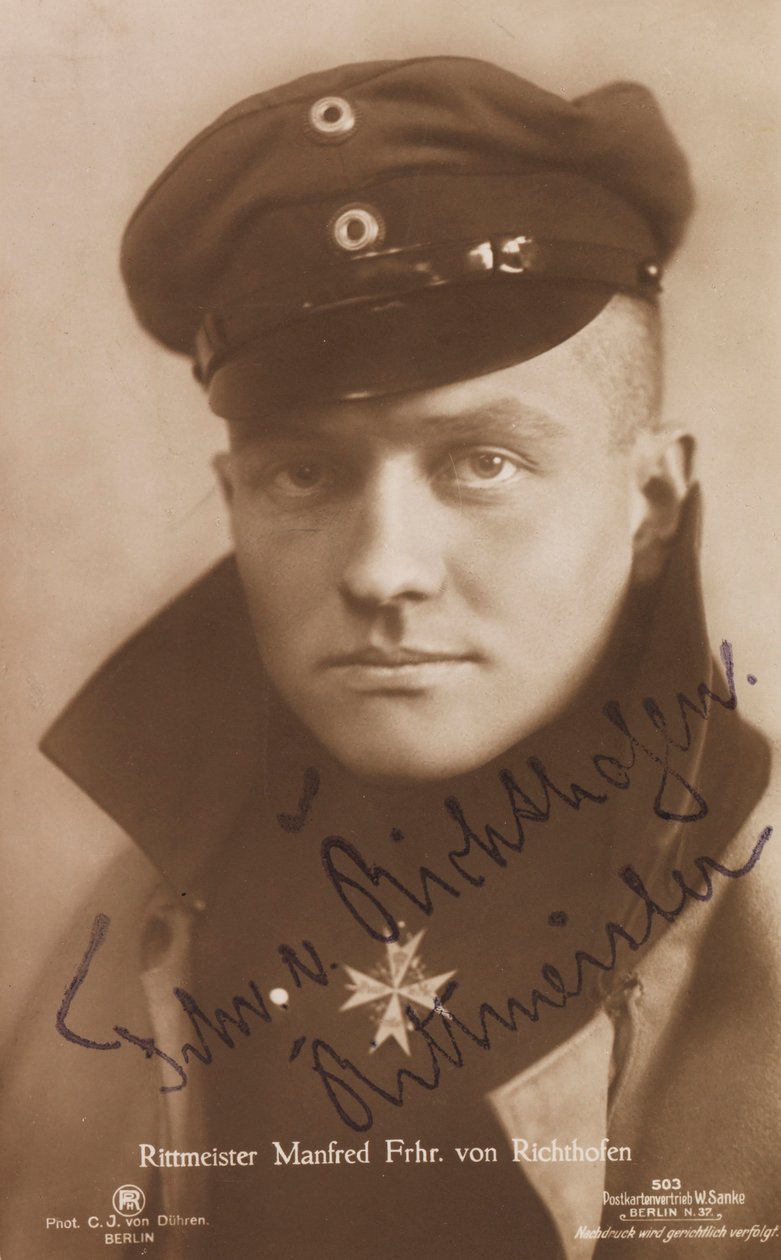 Portrait de Manfred von Richthofen 1892-1918 - Berlin . Photo studio C. J.