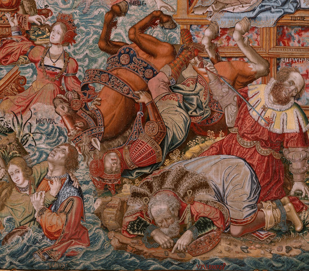 Série Les Honneurs. Fortune, Le chemin des Honneurs. Cinquième tapisserie de la série. Modèle Cercle de Bernard van Orley et Jan Gossaert de Mabuse. Manufacture Pieter van Aelst, Bruxelles - Bernaert van (circle of) Orley