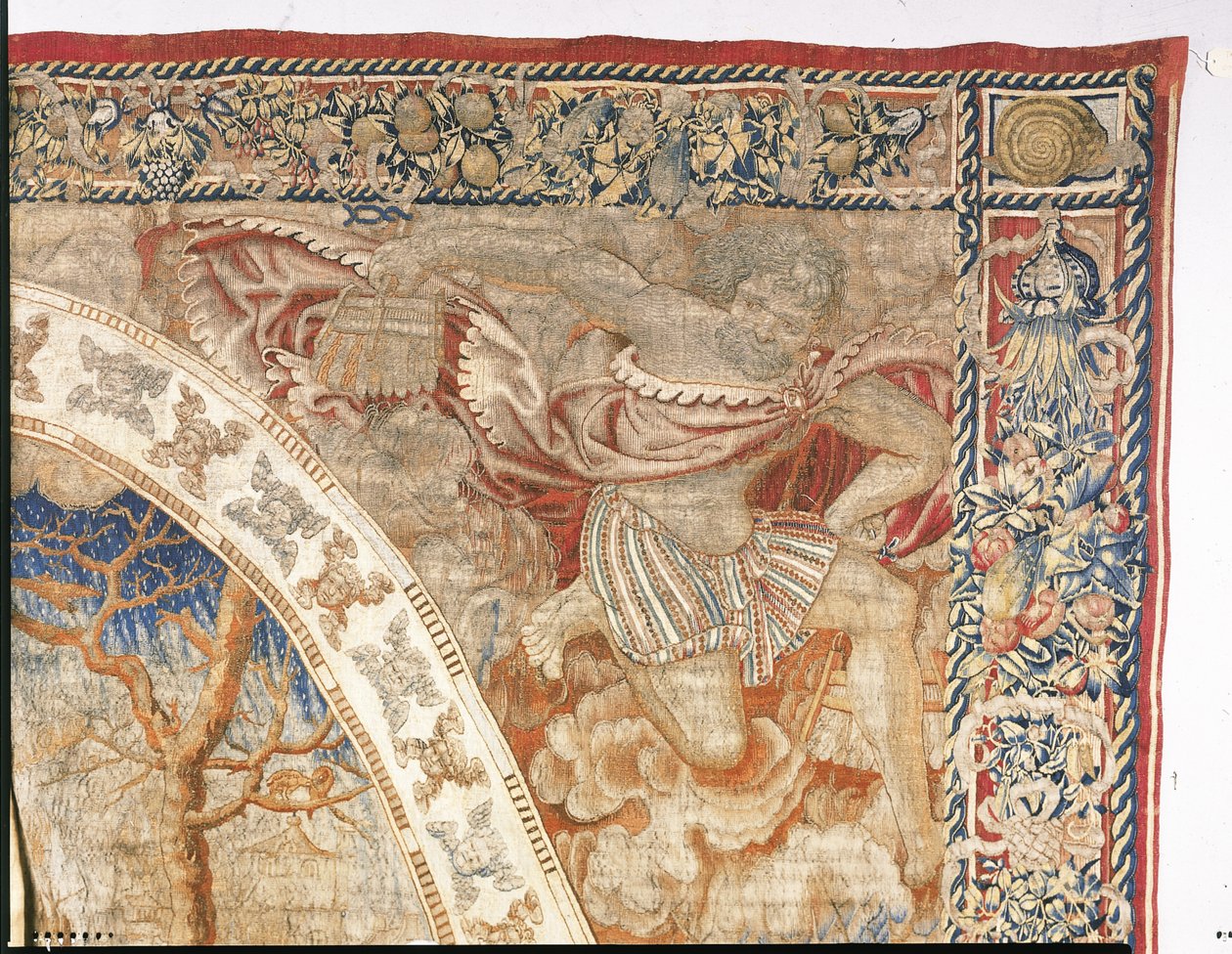 Tapisserie allégorique de Bruxelles représentant le mois de décembre de "Les Mois Médaillons", vers 1525 - Bernard van Orley