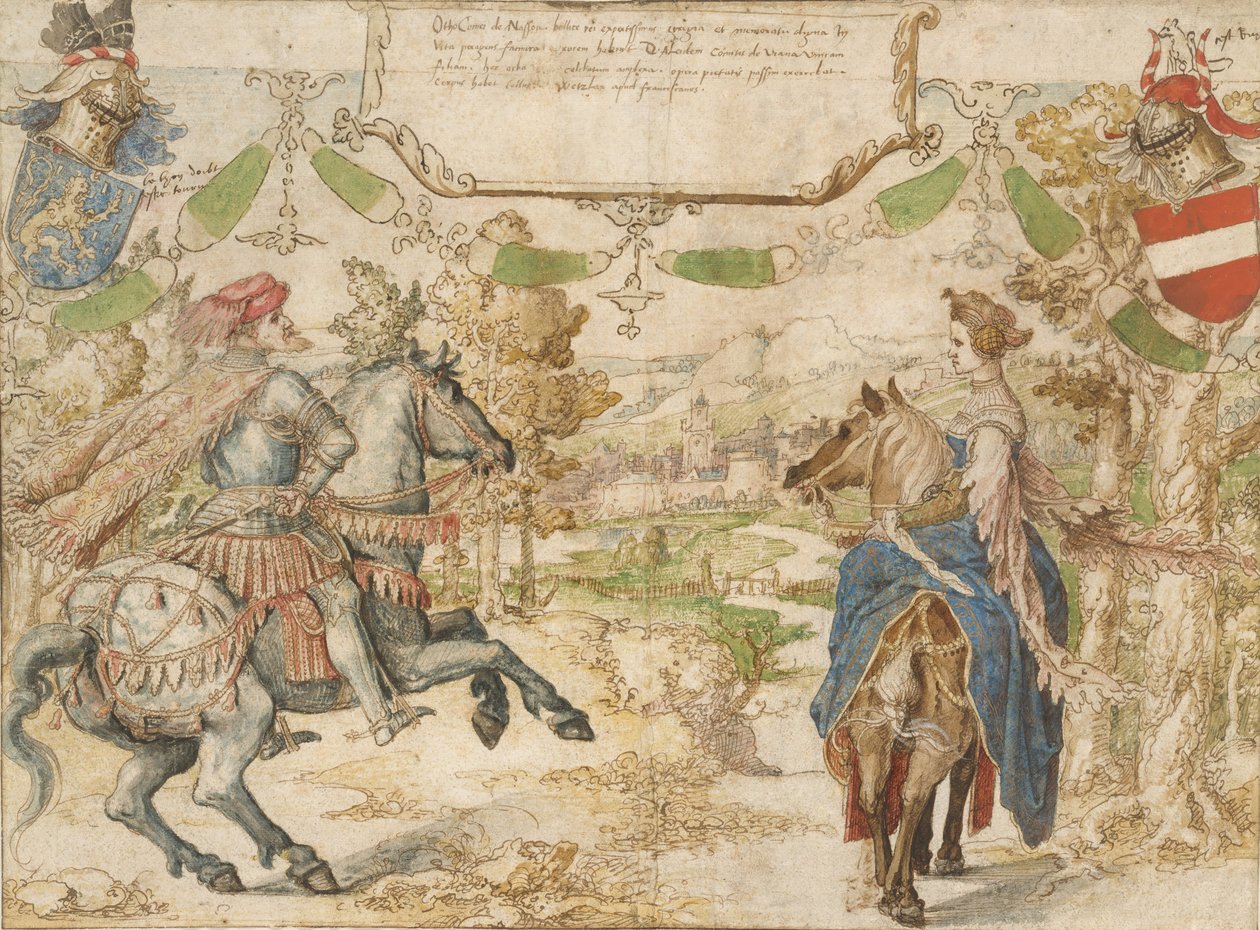 Otto, comte de Nassau et sa femme Adelheid van Vianen - Bernaert van Orley