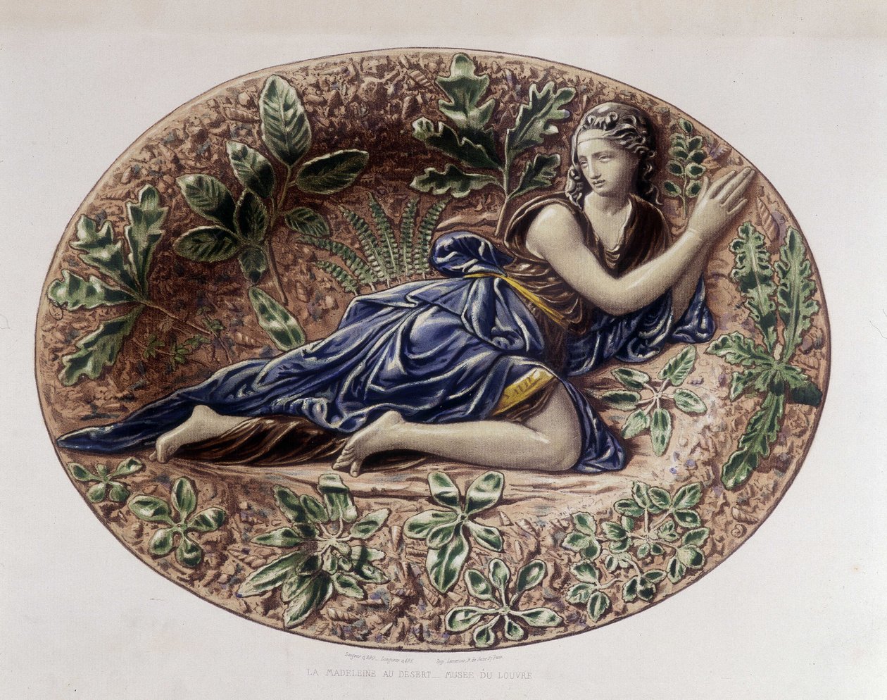 Madeleine au désert - Plat céramique, dans « L