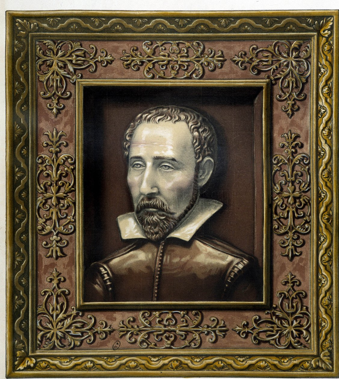 Portrait de Bernard Palissy, exécuté en faïence par lui-même - dans « L