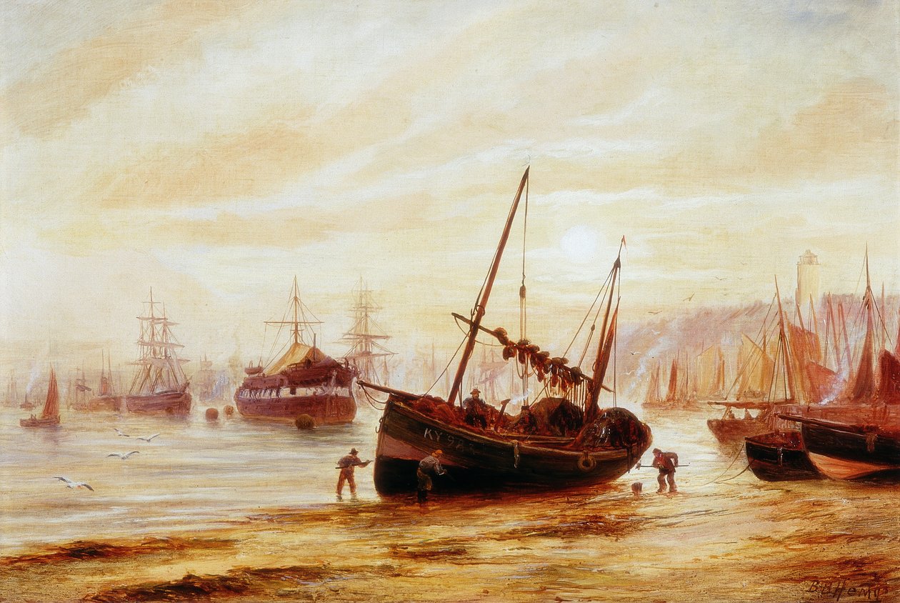 Paysage marin - Embouchure de la Tyne - Bernard Benedict Hemy