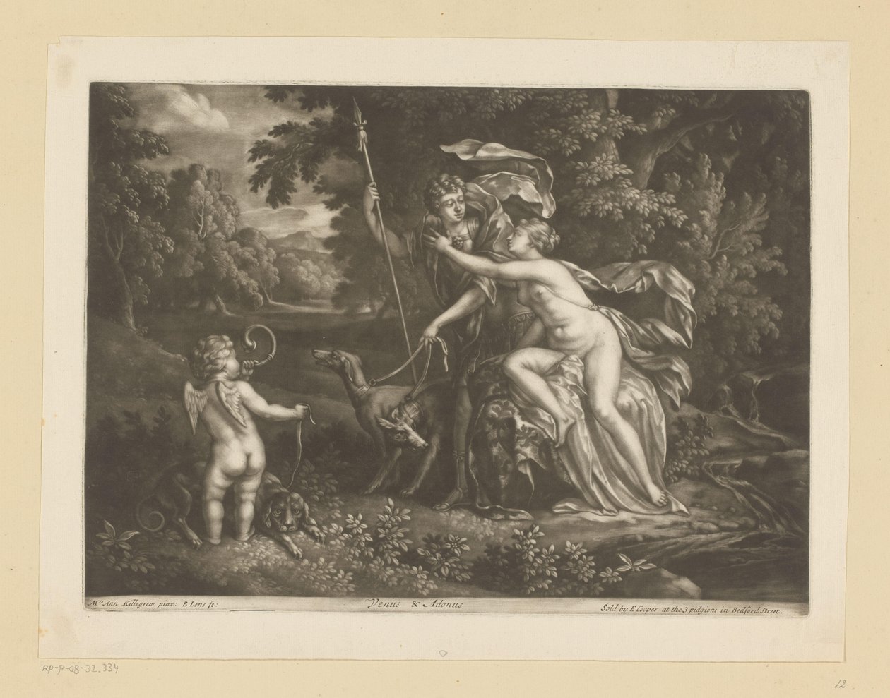 Vénus et Adonis - Bernard Lens (I)