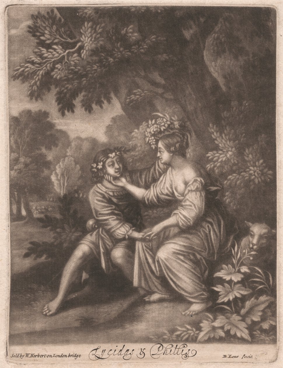 Lycidas et Phillis - Bernard Lens