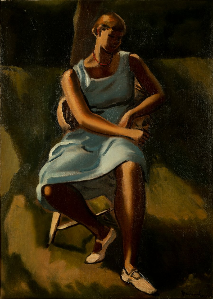 Femme assise - Bernard Meninsky
