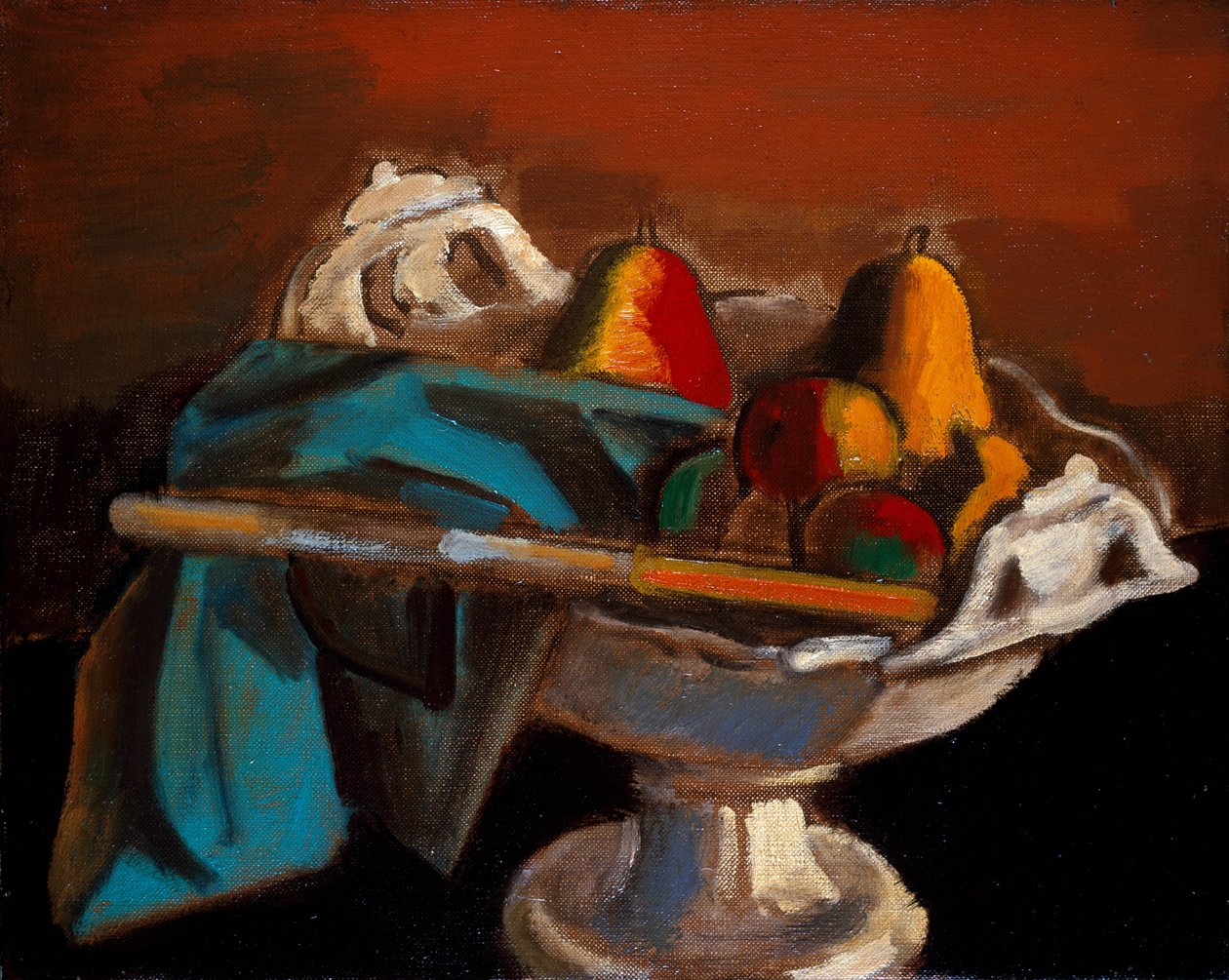 Nature morte avec un bol blanc - Bernard Meninsky