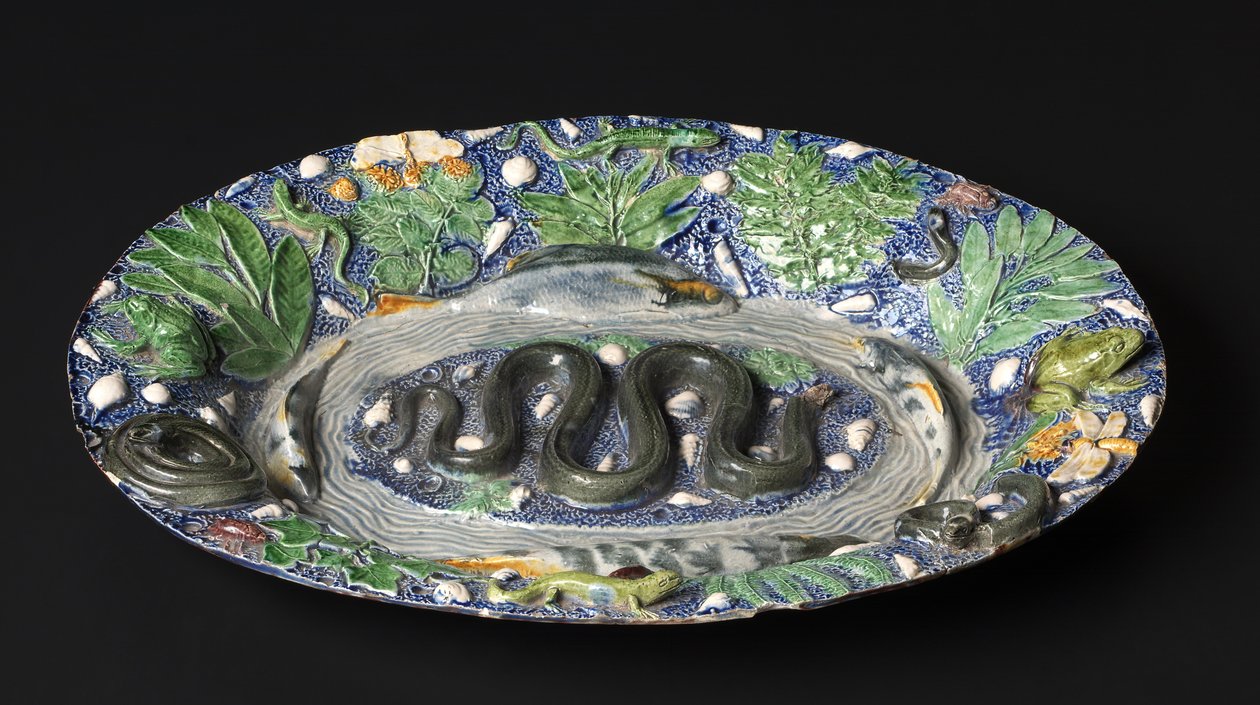 Plat rustique, fin des années 1500 - Bernard Palissy