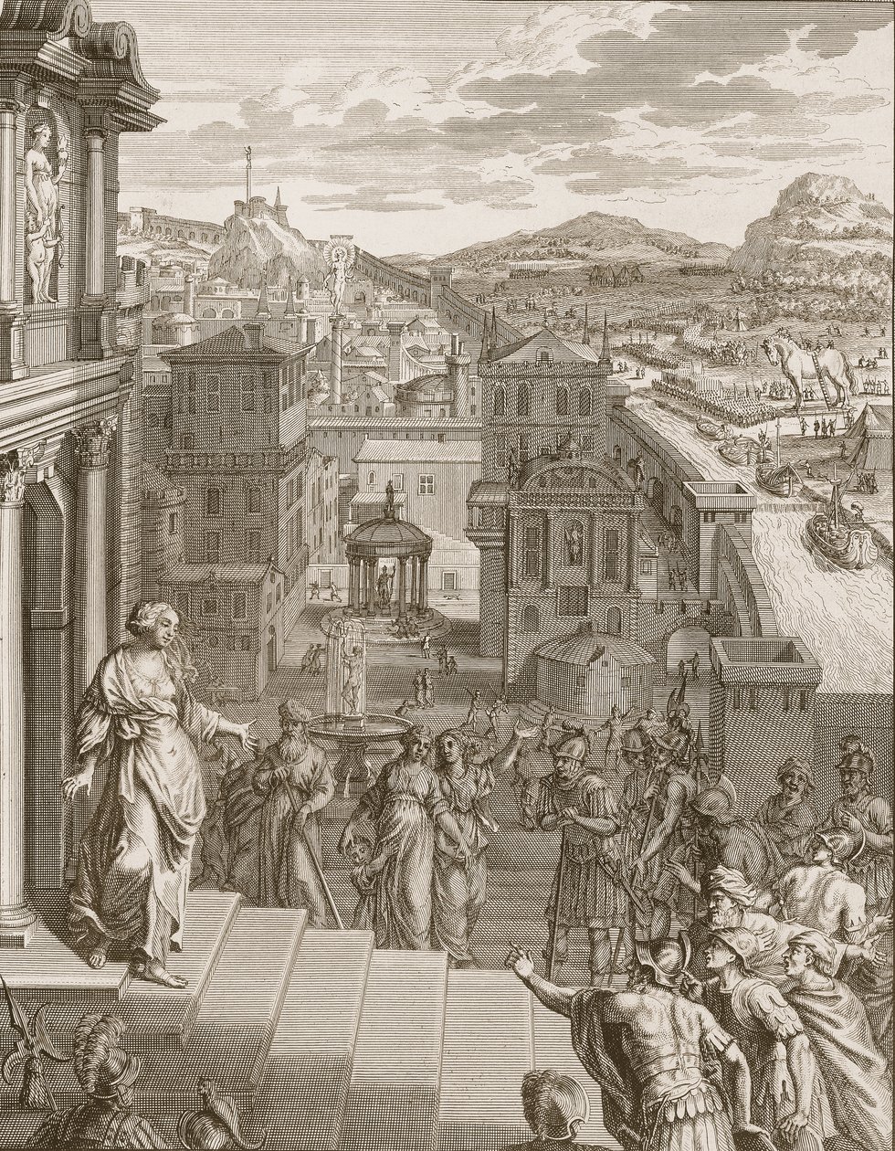 Cassandra prédit aux Troyens leur destin et n