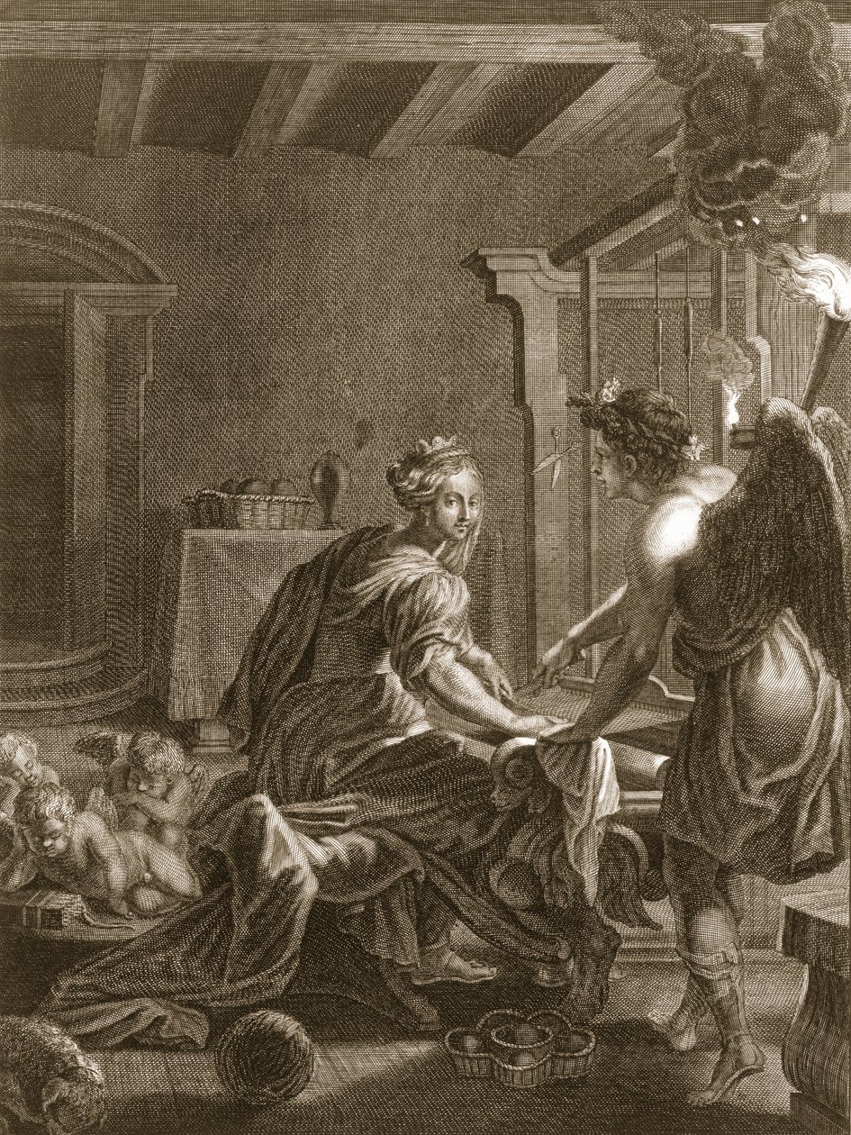 Pénélope à son métier, 1731 - Bernard Picart