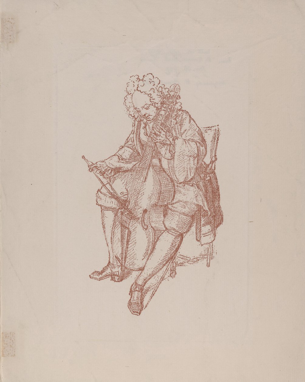 Le joueur de viole de basse, 1707 - Bernard Picart
