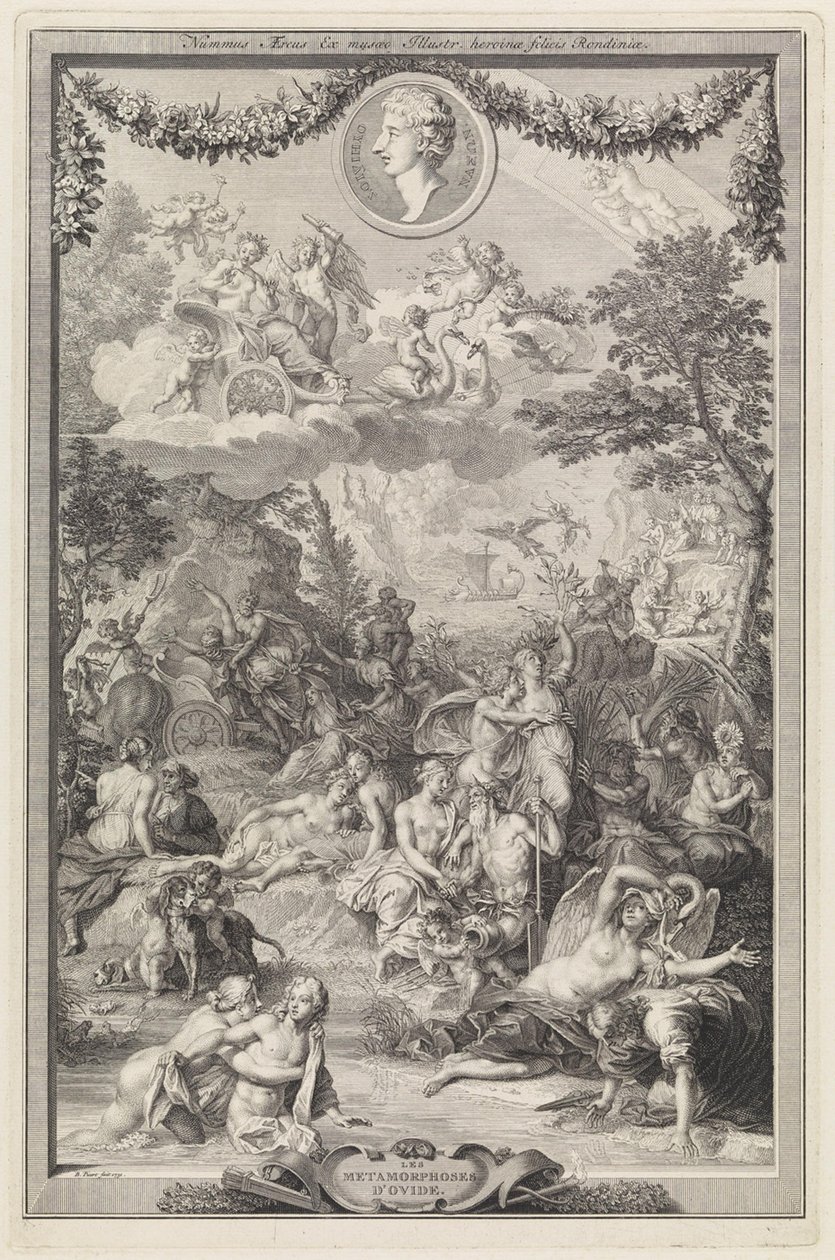 Page de titre pour les Métamorphoses d