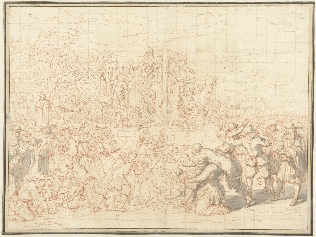 Mutilation des corps des frères de Witt, 1672 - Bernard Picart