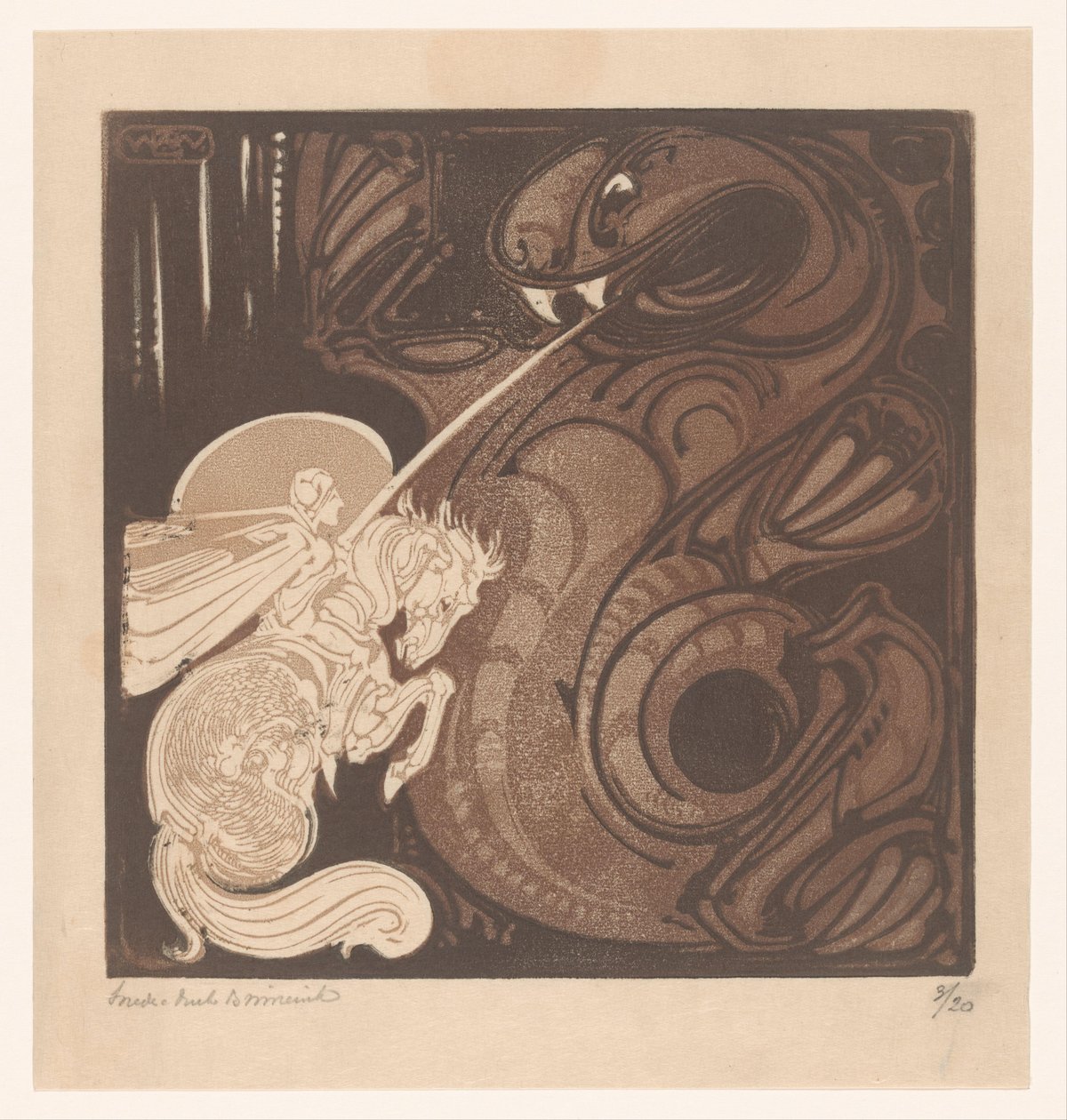 Saint Georges - Bernard Willem Wierink (signed by artist)