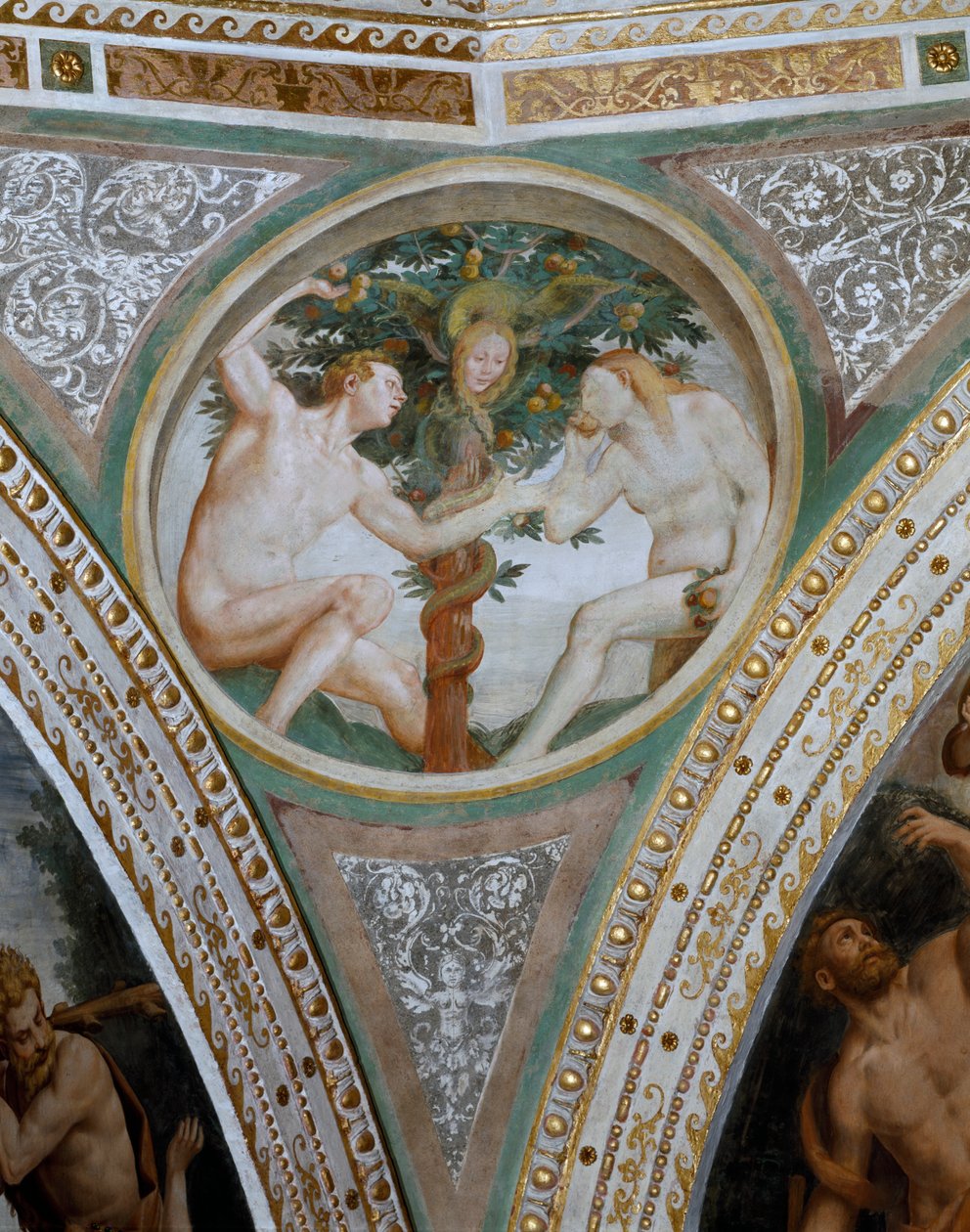 Le péché originel, du pendentif du dôme, 1532-36 - Bernardino Luini