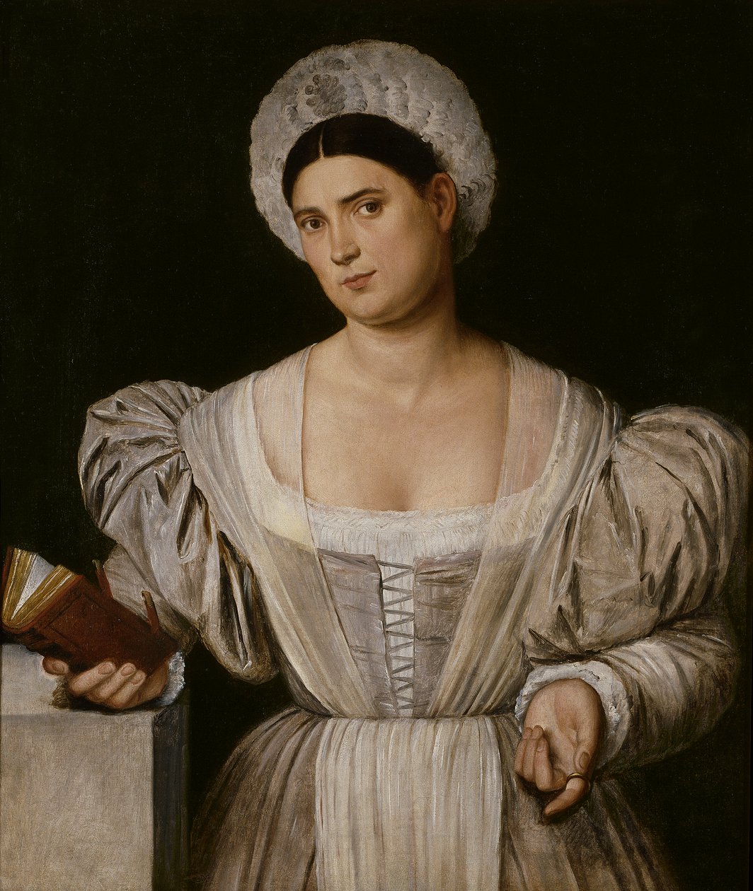 Portrait de femme (Agnese, belle-sœur du peintre ) - Bernardino Licinio