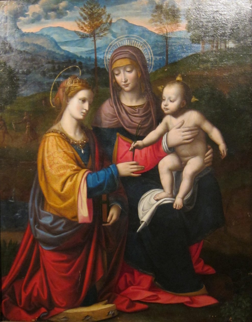 Madone et enfant avec sainte Catherine d