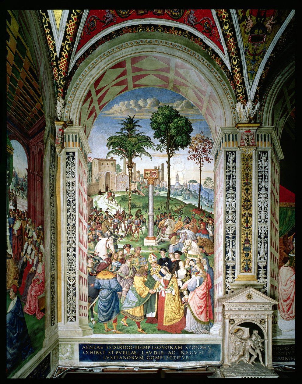 Énée Silvius Piccolomini (1405-64) présente Éléonore d