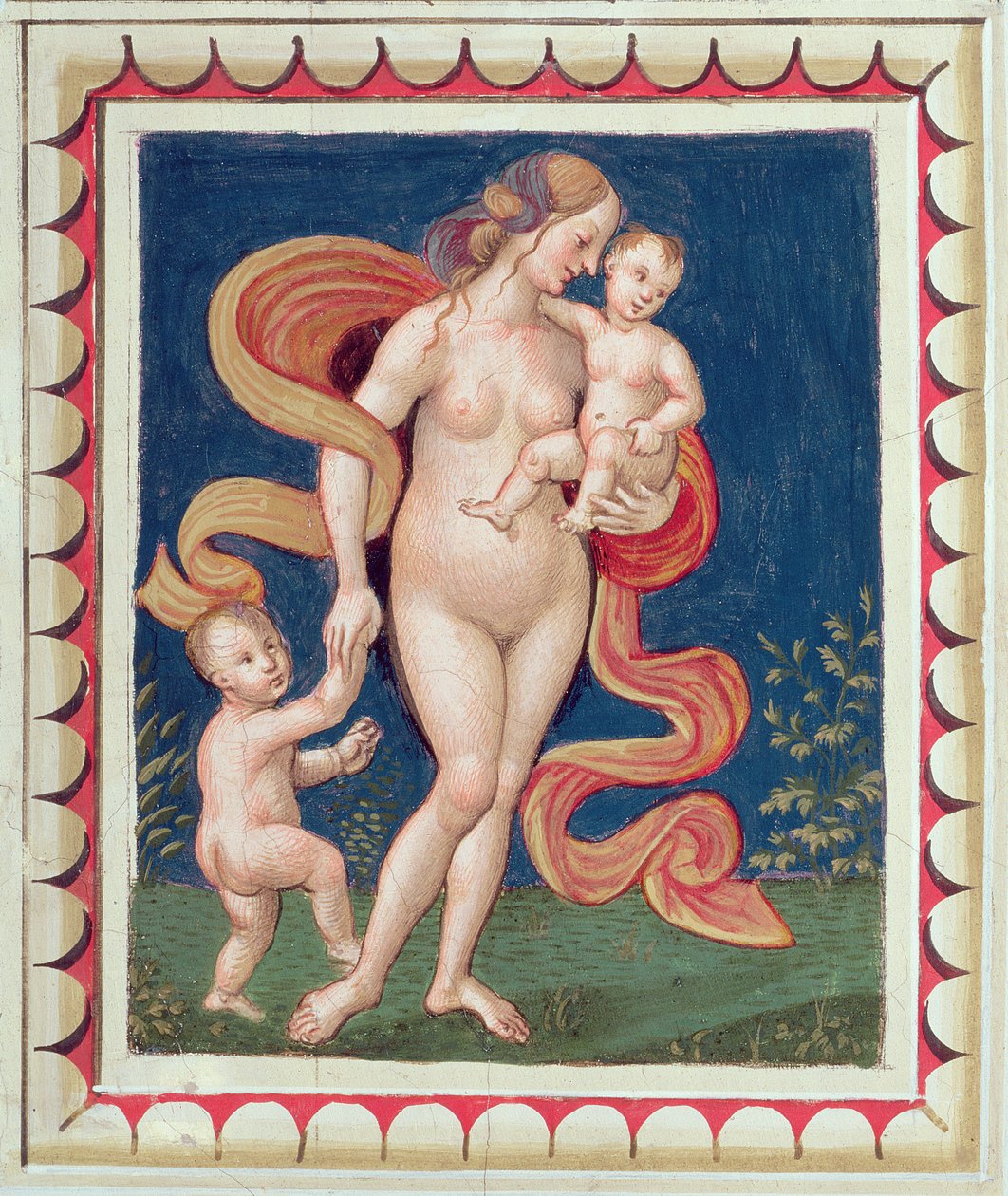 Allégorie de la charité (détail) - Bernardino di Betto Pinturicchio