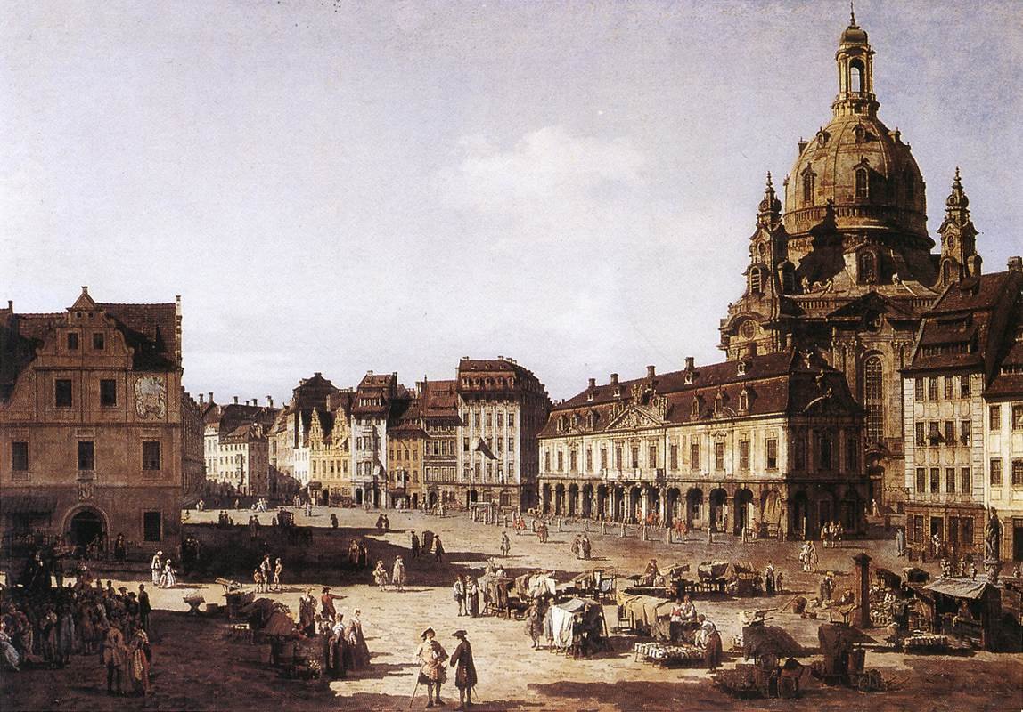 Place du Nouveau Marché à Dresde - Bernardo Bellotto