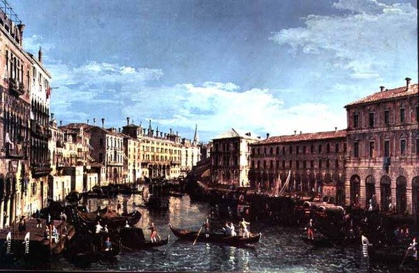 Grand Canal, Venise, vue vers le sud jusqu