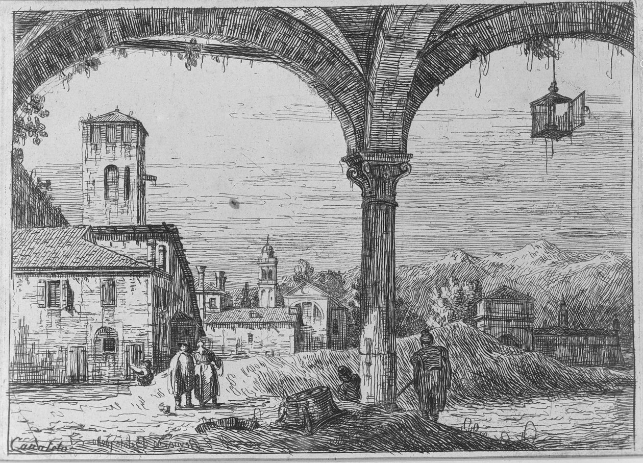 Paysage - Vue de Padoue depuis les fortifications - Bernardo Bellotto