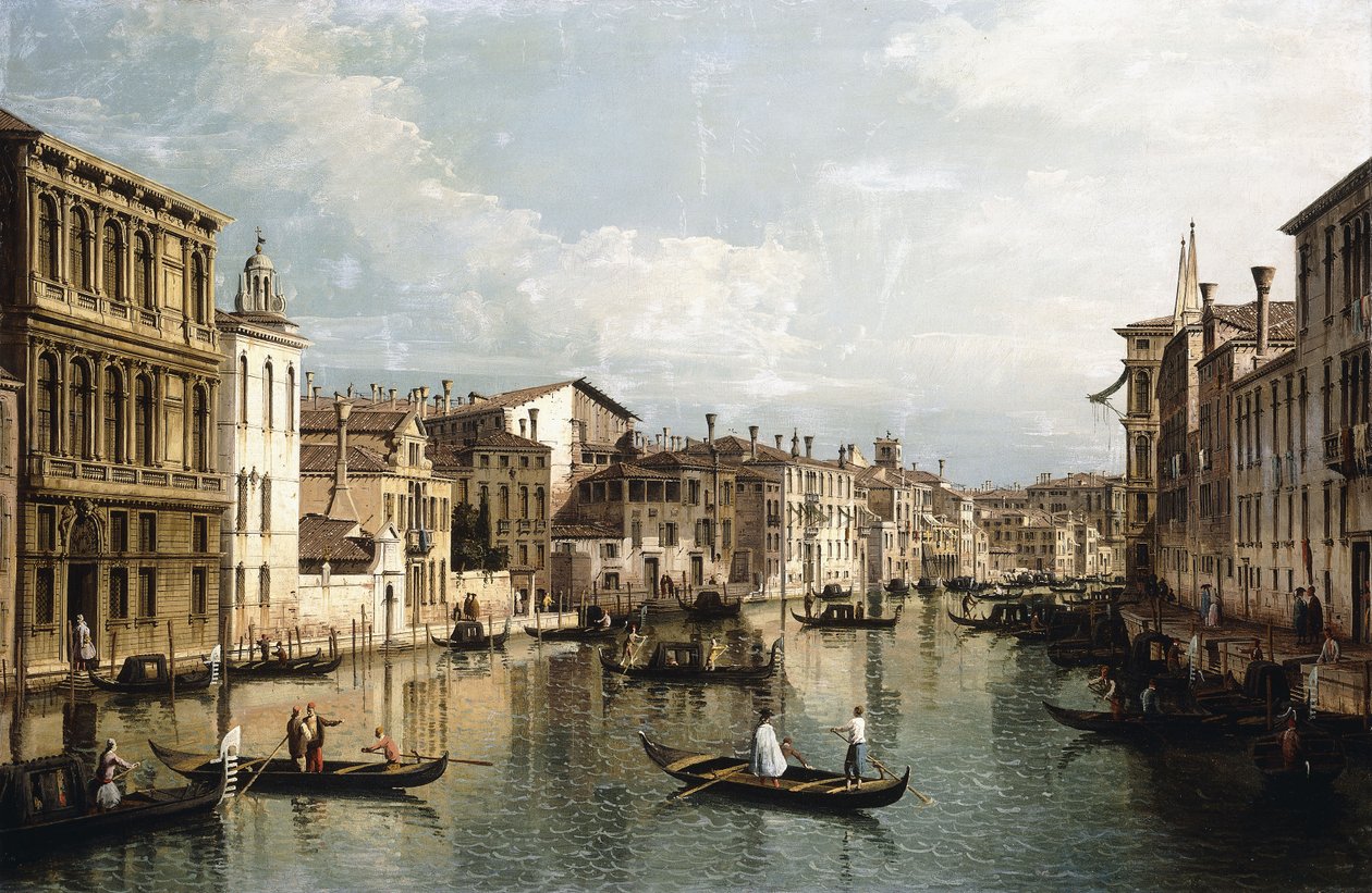 Le Grand Canal, Venise, vue vers l